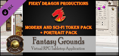 Fantasy Grounds - Fiery Dragon Modern & Sci-Fi Token and Portrait Pack cover art