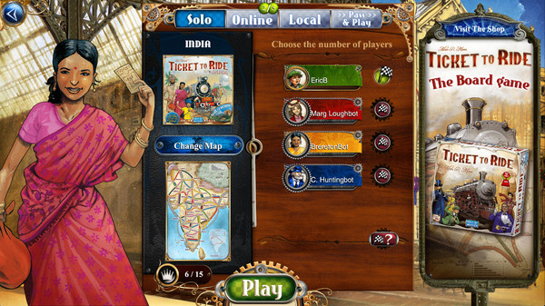 Скриншот из Ticket to Ride - India