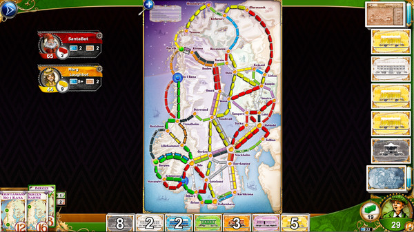 Скриншот из Ticket to Ride - Nordic Countries