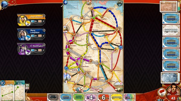 Скриншот из Ticket to Ride - Germany