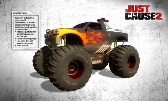 Скриншот из Just Cause 2: Monster Truck DLC