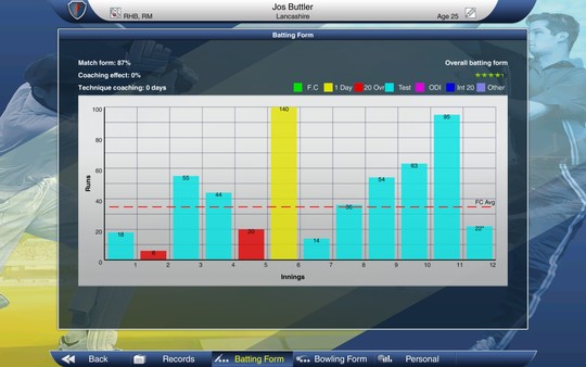 Скриншот из Cricket Captain 2015