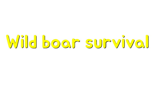Wild boar survival Logo