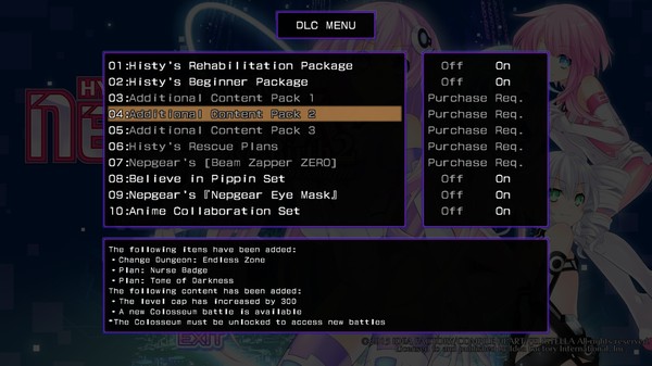 KHAiHOM.com - Hyperdimension Neptunia Re;Birth2 Additional Content Pack 2 / コンテンツ追加パック２ / 內容補充包２