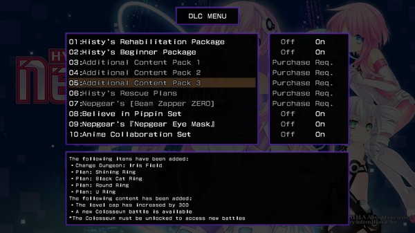 KHAiHOM.com - Hyperdimension Neptunia Re;Birth2 Additional Content Pack 3 / コンテンツ追加パック３ / 內容補充包３