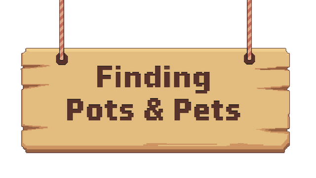 Finding Pots & Pets Logo