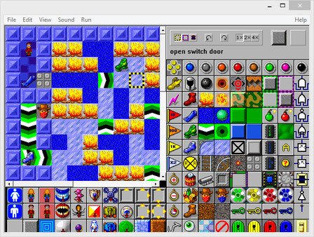 Скриншот из Chip's Challenge 2: Editor