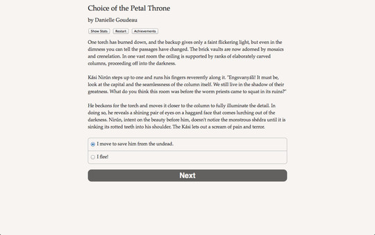 Choice of the Petal Throne game for windows Pc 1