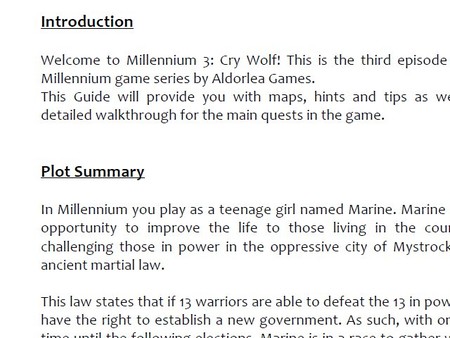 Скриншот из Millennium 3 - Official Guide