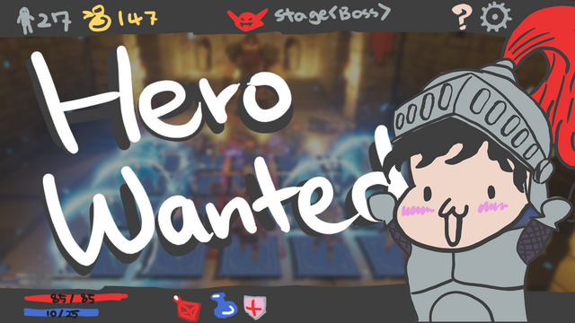 Lucky Hero Wanted Logo