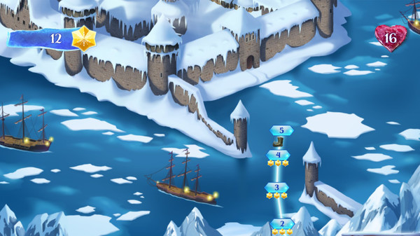 Скриншот из Frozen Free Fall: Snowball Fight