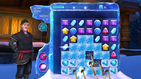 Скриншот из Frozen Free Fall: Snowball Fight