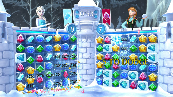 Скриншот из Frozen Free Fall: Snowball Fight