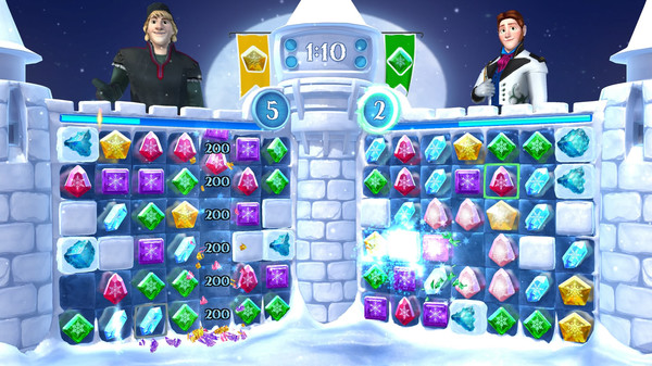 Скриншот из Frozen Free Fall: Snowball Fight