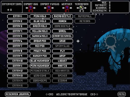 Earthtongue game for Linux 1