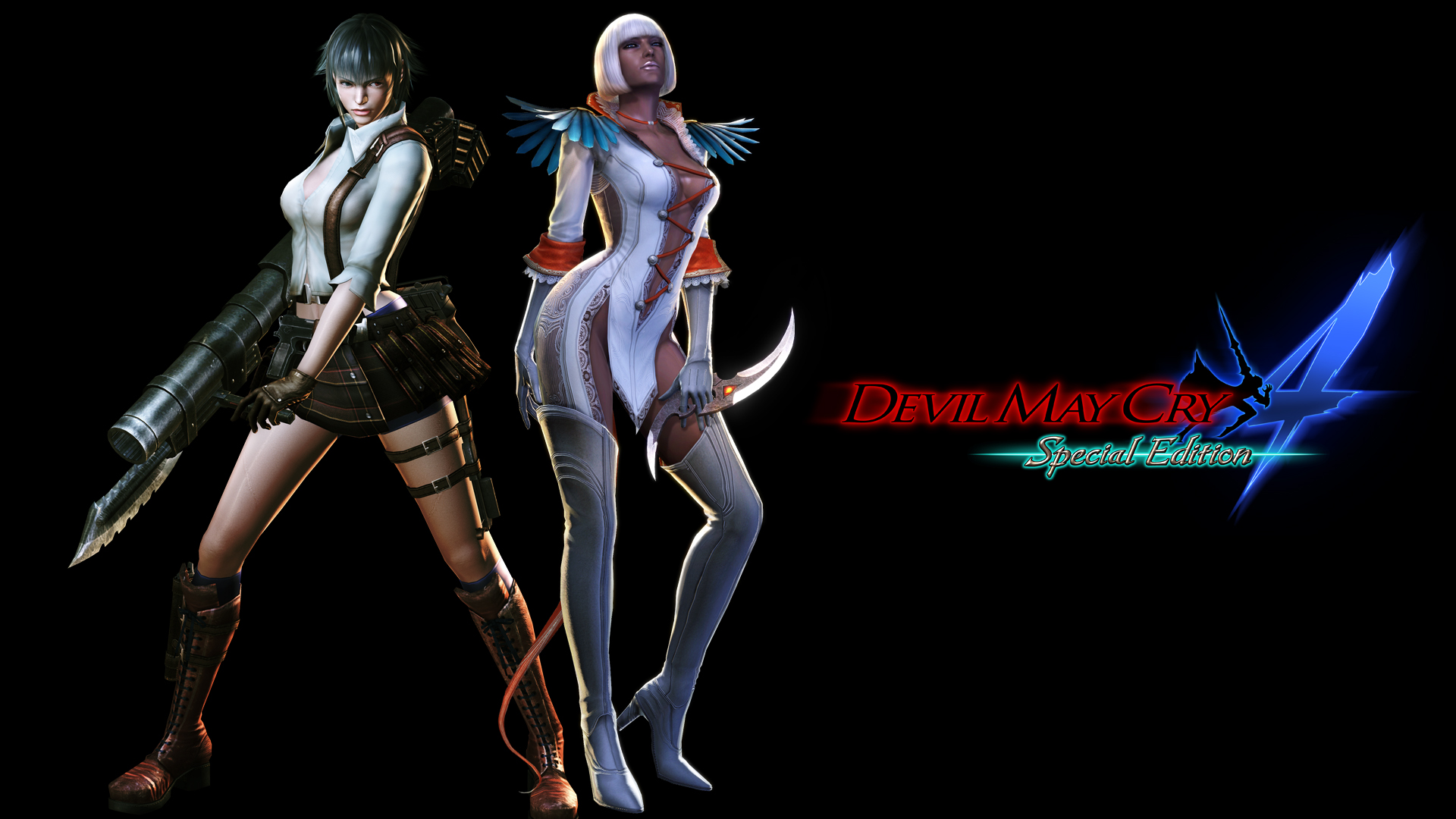 Wallpaper For Fellow Nero Fans Dmc Nero Special Edition Devil May Cry 4 Special Edition Lady Trish Ending Direct Feed