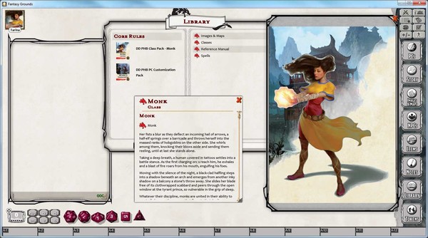 Скриншот из Fantasy Grounds - D&D Monk Class Pack