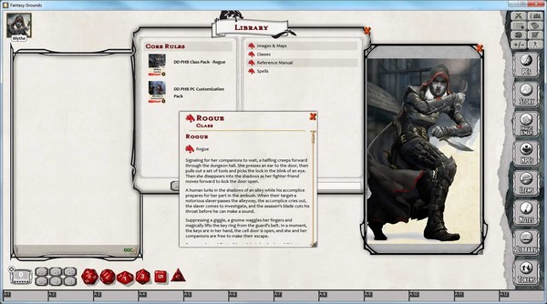 Скриншот из Fantasy Grounds - D&D Rogue Class Pack