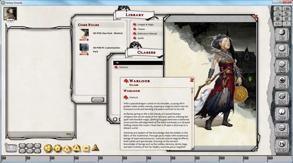 Скриншот из Fantasy Grounds - D&D Warlock Class Pack