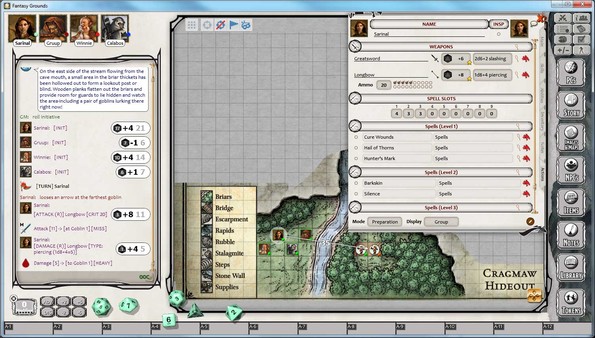 Скриншот из Fantasy Grounds - D&D Lost Mine of Phandelver