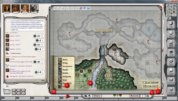 Скриншот из Fantasy Grounds - D&D Lost Mine of Phandelver