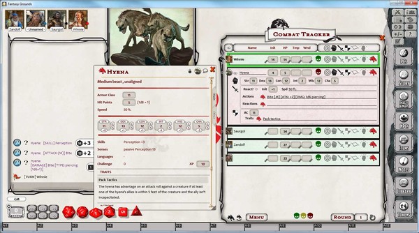 Скриншот из Fantasy Grounds - D&D Monster Pack - Beasts