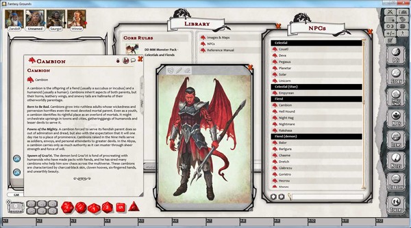 Скриншот из Fantasy Grounds - D&D Monster Pack - Celestials & Fiends