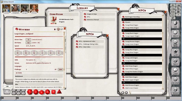 Скриншот из Fantasy Grounds - D&D Monster Pack - Dragons