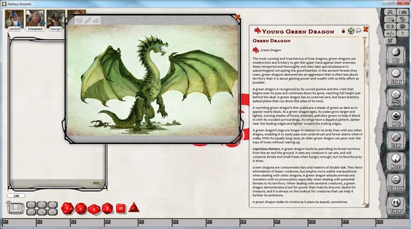 Скриншот из Fantasy Grounds - D&D Monster Pack - Dragons