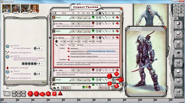 Скриншот из Fantasy Grounds - D&D Monster Pack - Undead