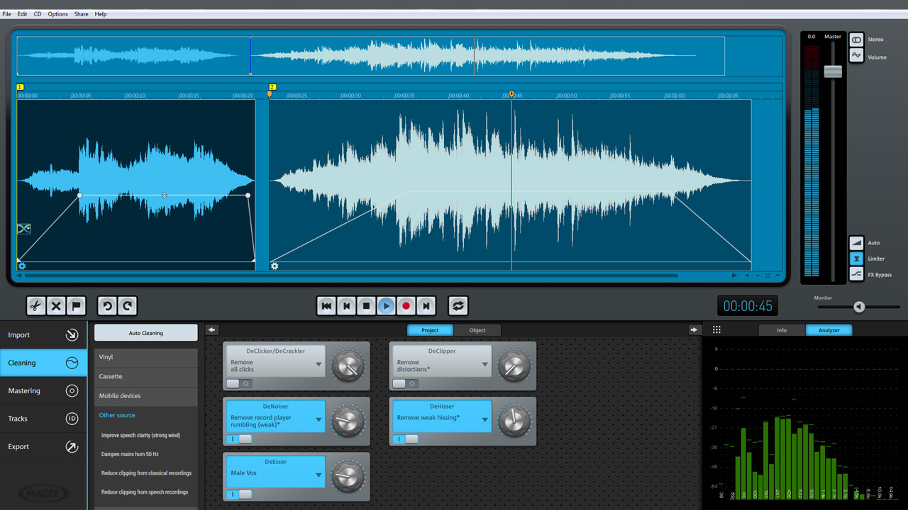 plug-in magix audio cleaning lab 16 deluxe