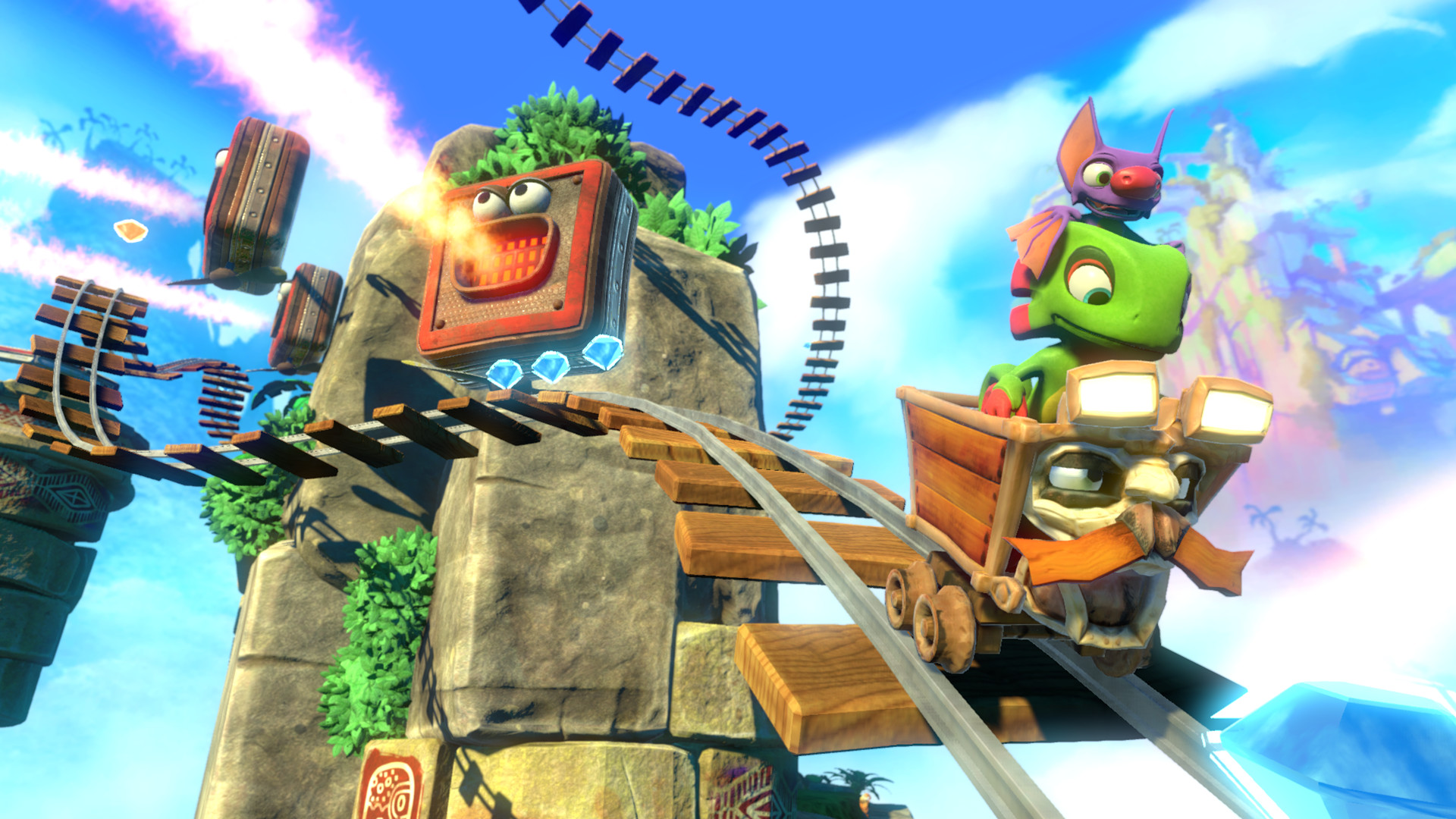 Resultado de imagem para yooka laylee gameplay