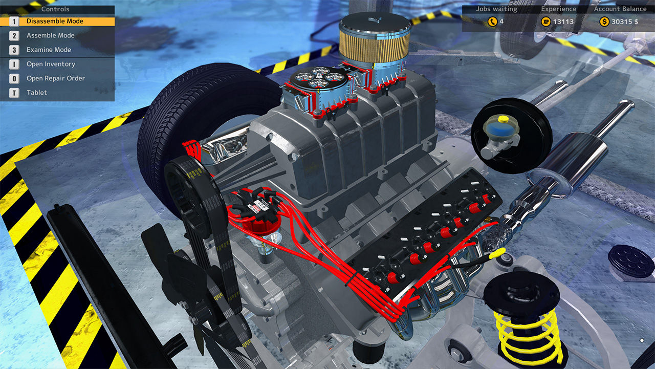 car mechanic simulator 2018 engine crane