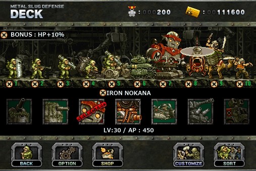 Скриншот из METAL SLUG DEFENSE - “Morden Army Pack” Vol.1