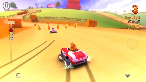 Скриншот из Garfield Kart