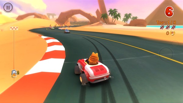 Скриншот из Garfield Kart