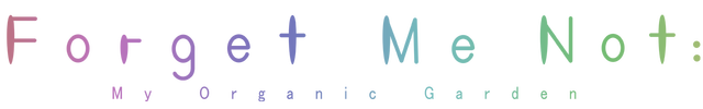 Forget Me Not: My Organic Garden Logo