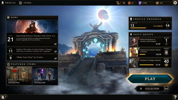 The Elder Scrolls®: Legends™ game for Linux 1