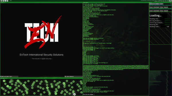 Скриншот из Hacknet