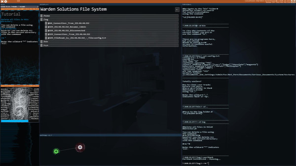 Скриншот из Hacknet