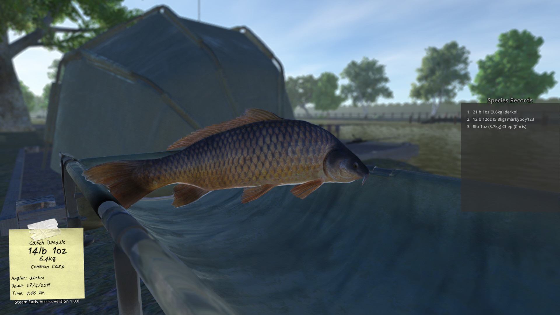 3d carp fishing simulator