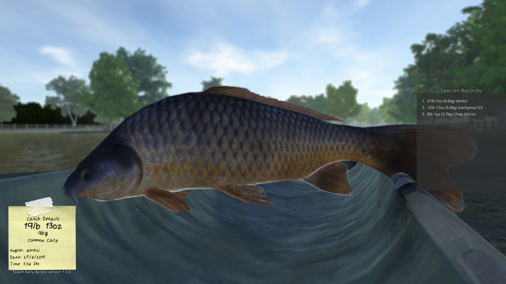 3d carp fishing simulator