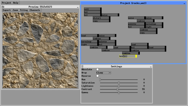 Скриншот из Zeuxis : procedural texture generator