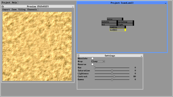 Zeuxis : procedural texture generator PC requirements