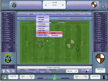 Скриншот из Rugby League Team Manager 2015