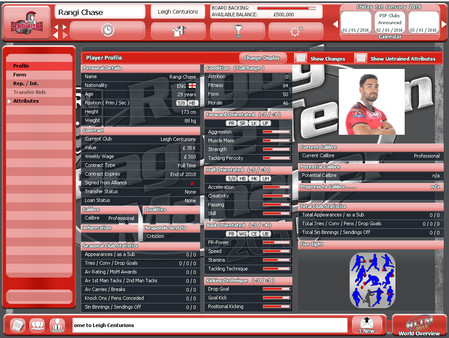 Скриншот из Rugby League Team Manager 2015