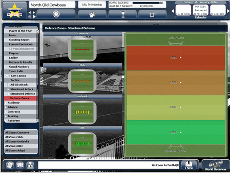 Скриншот из Rugby League Team Manager 2015