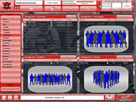 Скриншот из Rugby League Team Manager 2015