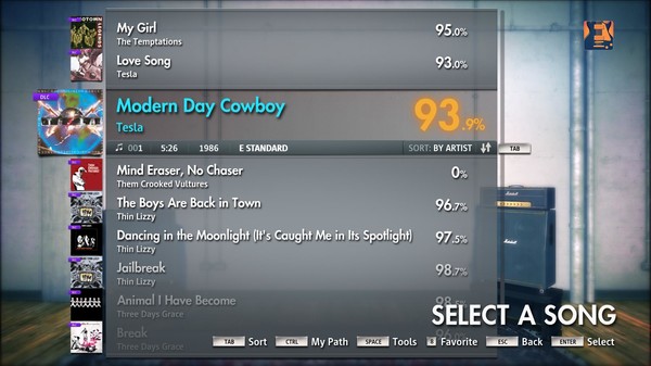 Скриншот из Rocksmith 2014 - Tesla - Modern Day Cowboy