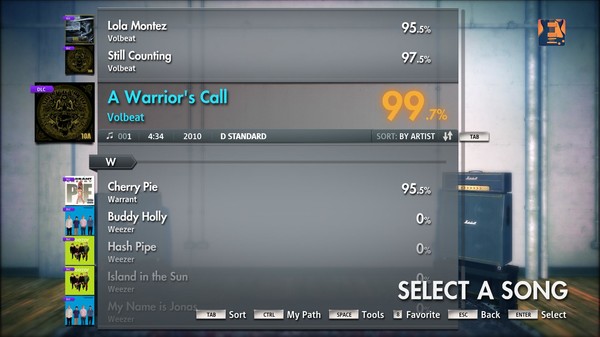 Скриншот из Rocksmith 2014 - Volbeat - A Warrior's Call